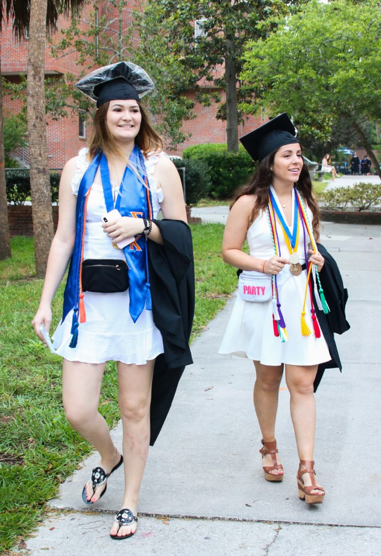 CLAS 2019 Graduating Students walking to graduation